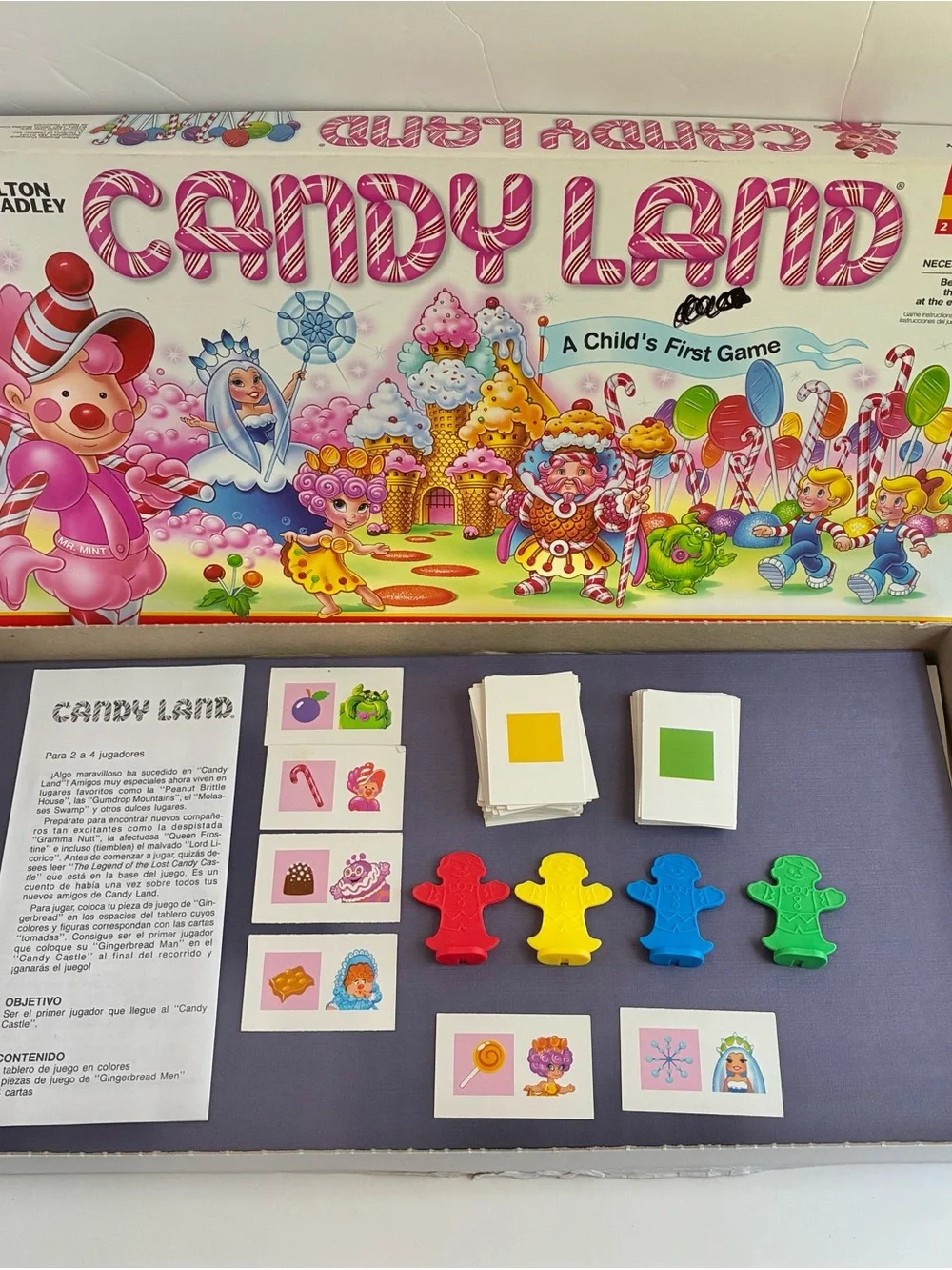 Vintage 1997 Candy Land Classic Style Board Milton Bradley Children's Complete